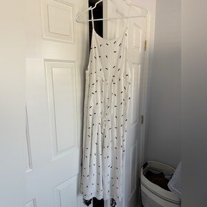 Lush White Jumpsuit with Black Accents